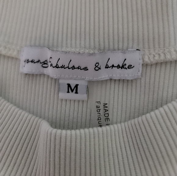 Young Fabulous And Broke Light Green Bodycon Rib Knit Dress Long Sleeve Medium - Picture 13 of 14